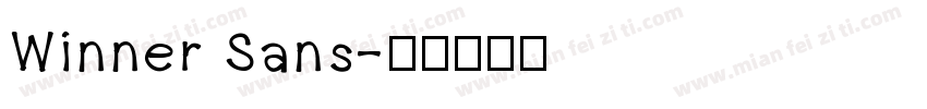 Winner Sans字体转换